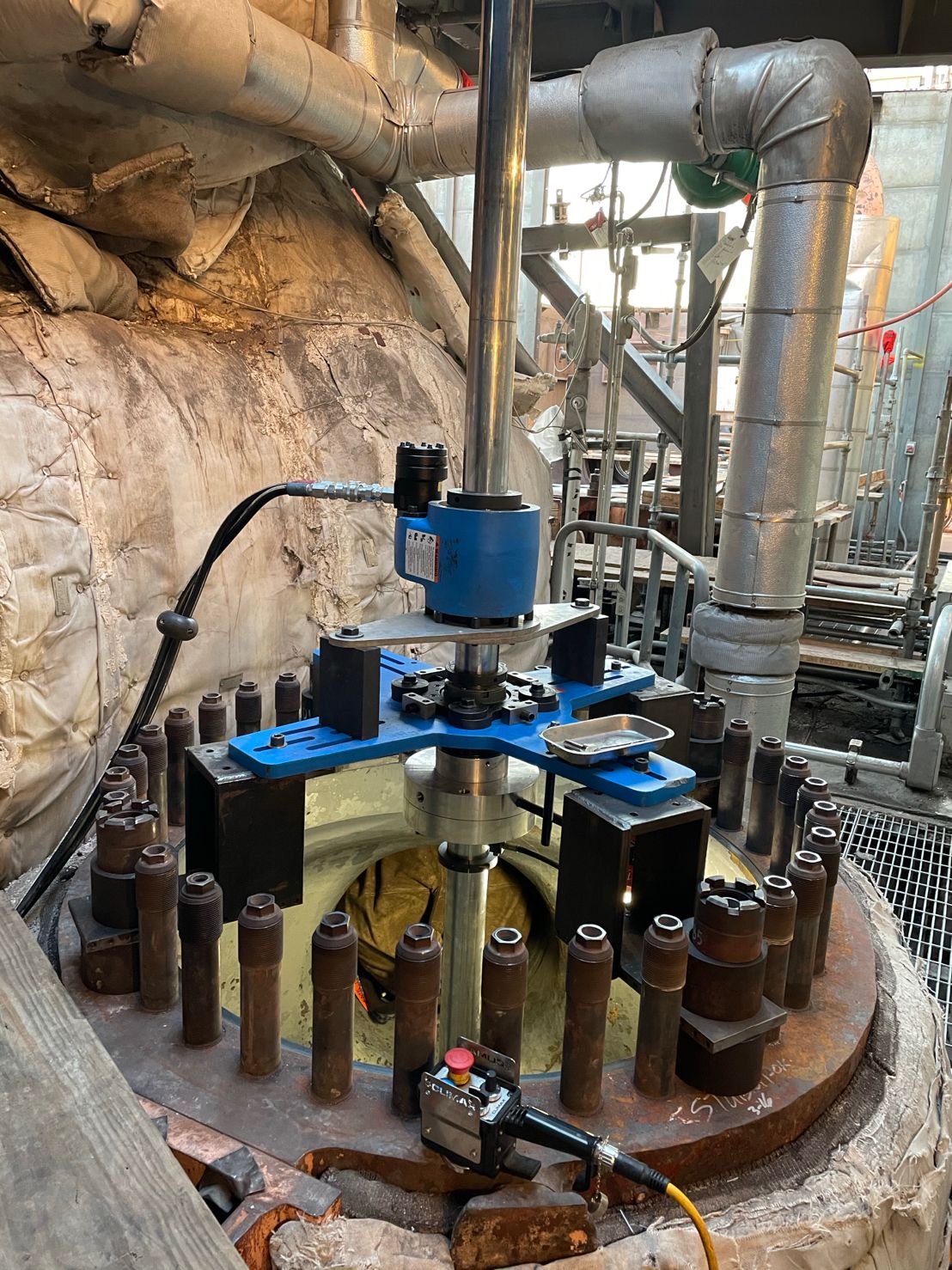 Single Point Machining Combined Reheat Stop/Intercept Valve Seat by T&W